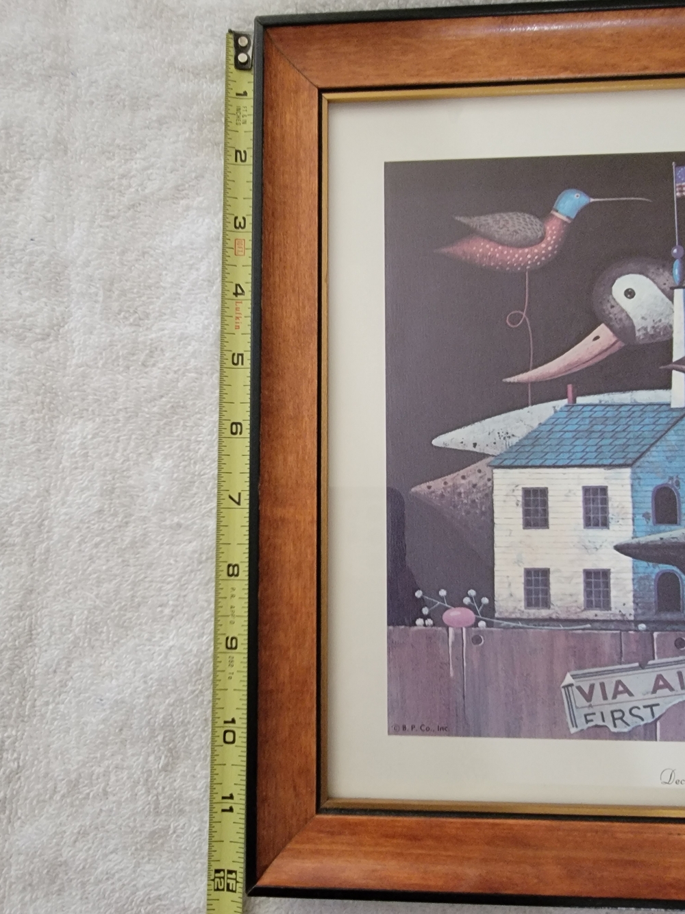 Decoy and School Wall Art Print in Blue and Brown by Charles Wysocki - Picture 6 of 8